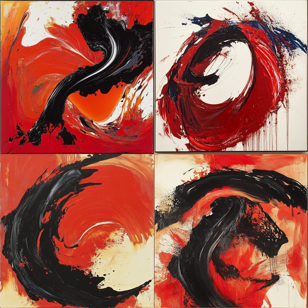 Kazuo Shiraga style, Midjourney V6.1, render 1 of 4