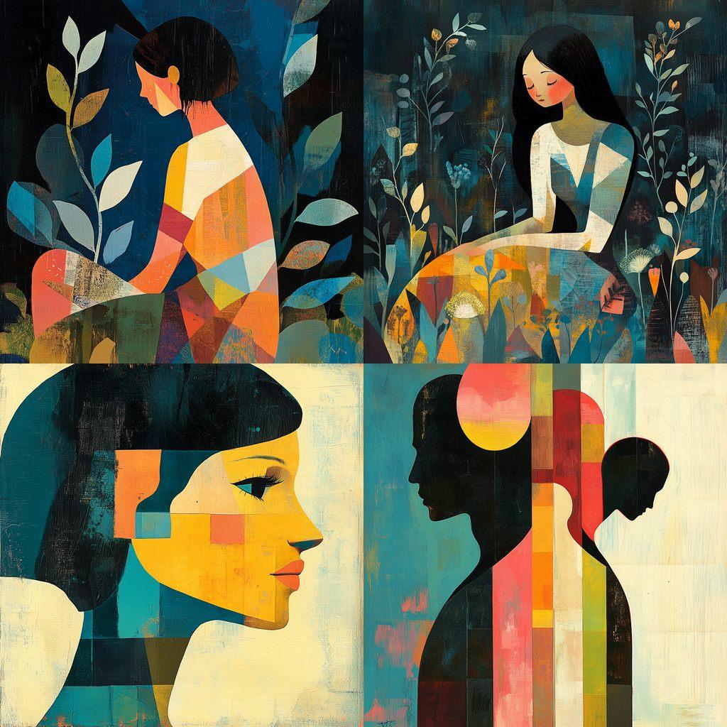 Keith Negley style, Midjourney V6.1, render 1 of 4