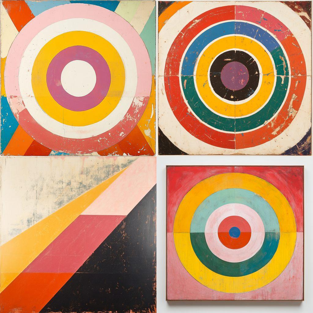 Kenneth Noland style, Midjourney V6.1, render 1 of 4