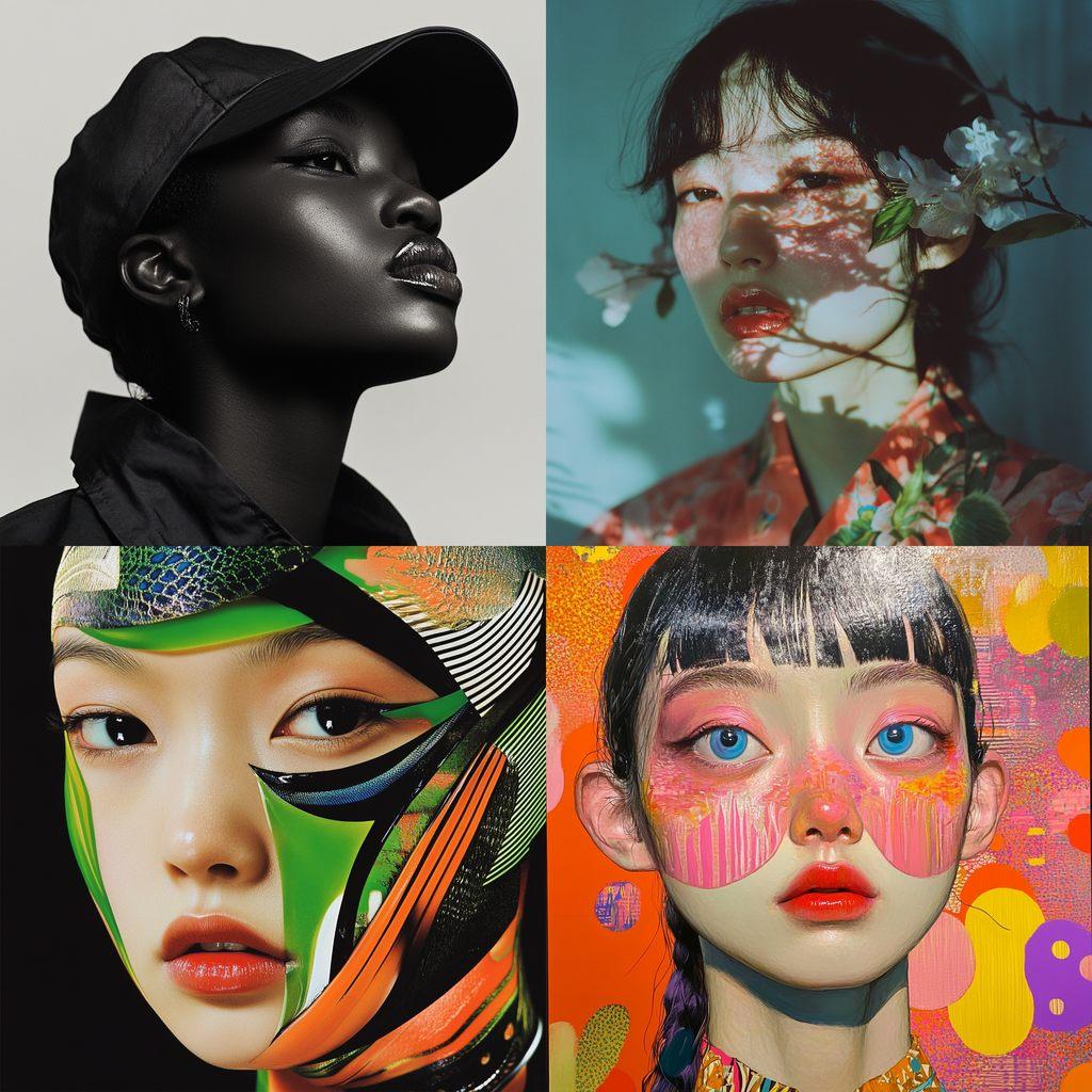 Kenzo style, Midjourney V6.1, render 1 of 4