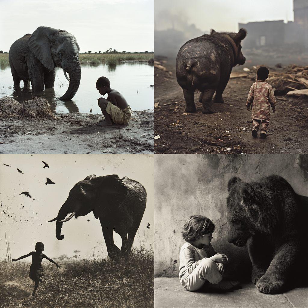 Kevin Carter style, Midjourney V6.1, render 1 of 4