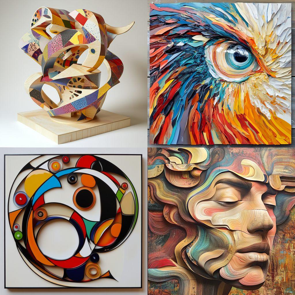 Kinetic art style, Midjourney V6.1, render 1 of 4