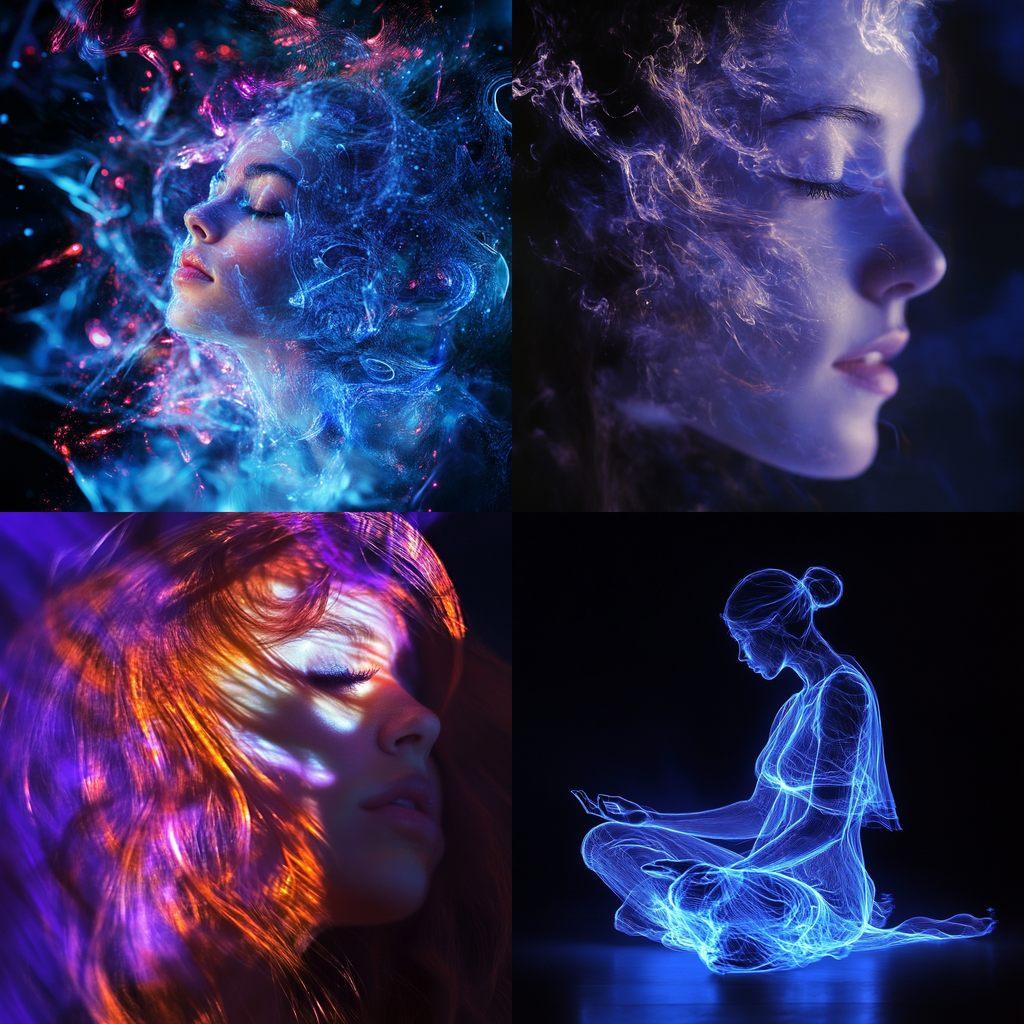Kirlian photography style, Midjourney V6.1, render 1 of 4