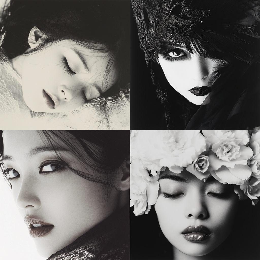 Kishin Shinoyama style, Midjourney V6.1, render 1 of 4