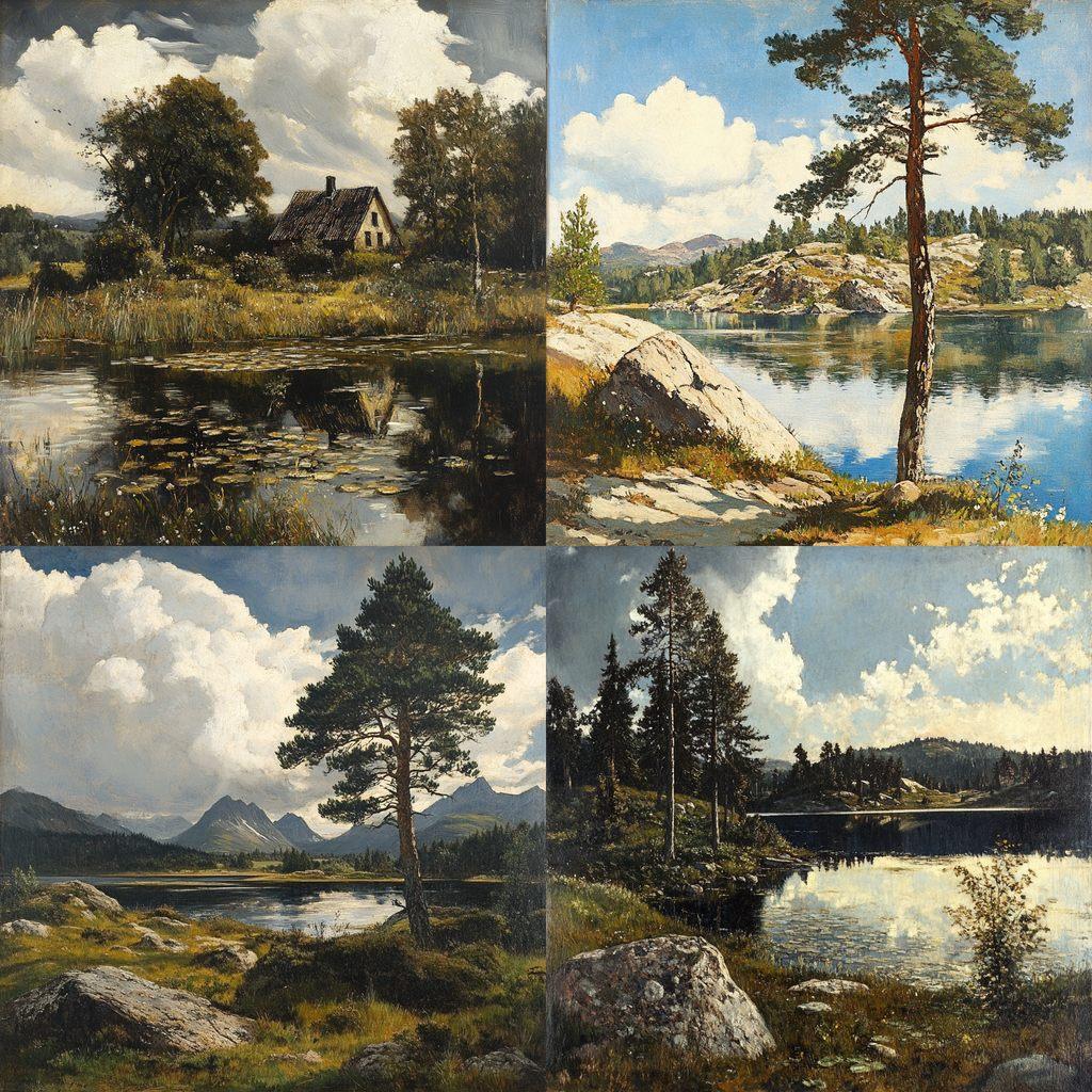 Kitty Lange Kielland style, Midjourney V6.1, render 1 of 4