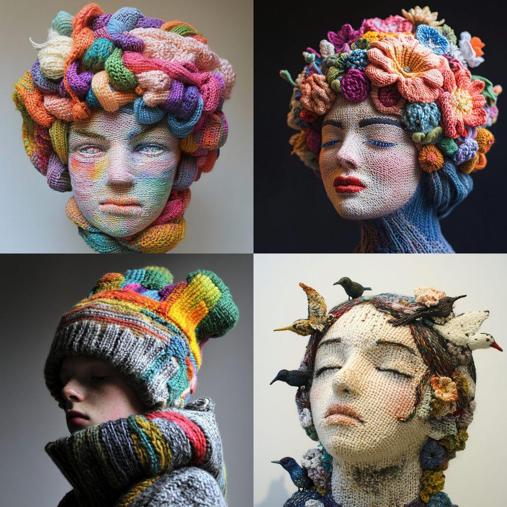 Knitted style, Midjourney V6.1, render 1 of 4