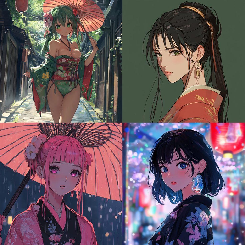 Kodomomuke anime style style, Midjourney V6.1, render 1 of 4