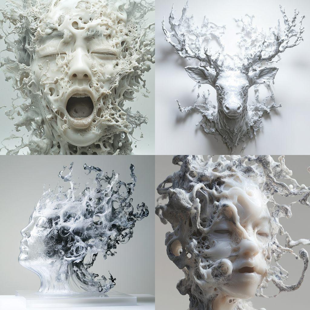 Kohei Nawa style, Midjourney V6.1, render 1 of 4