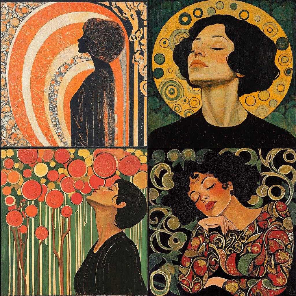 Koloman Moser style, Midjourney V6.1, render 1 of 4
