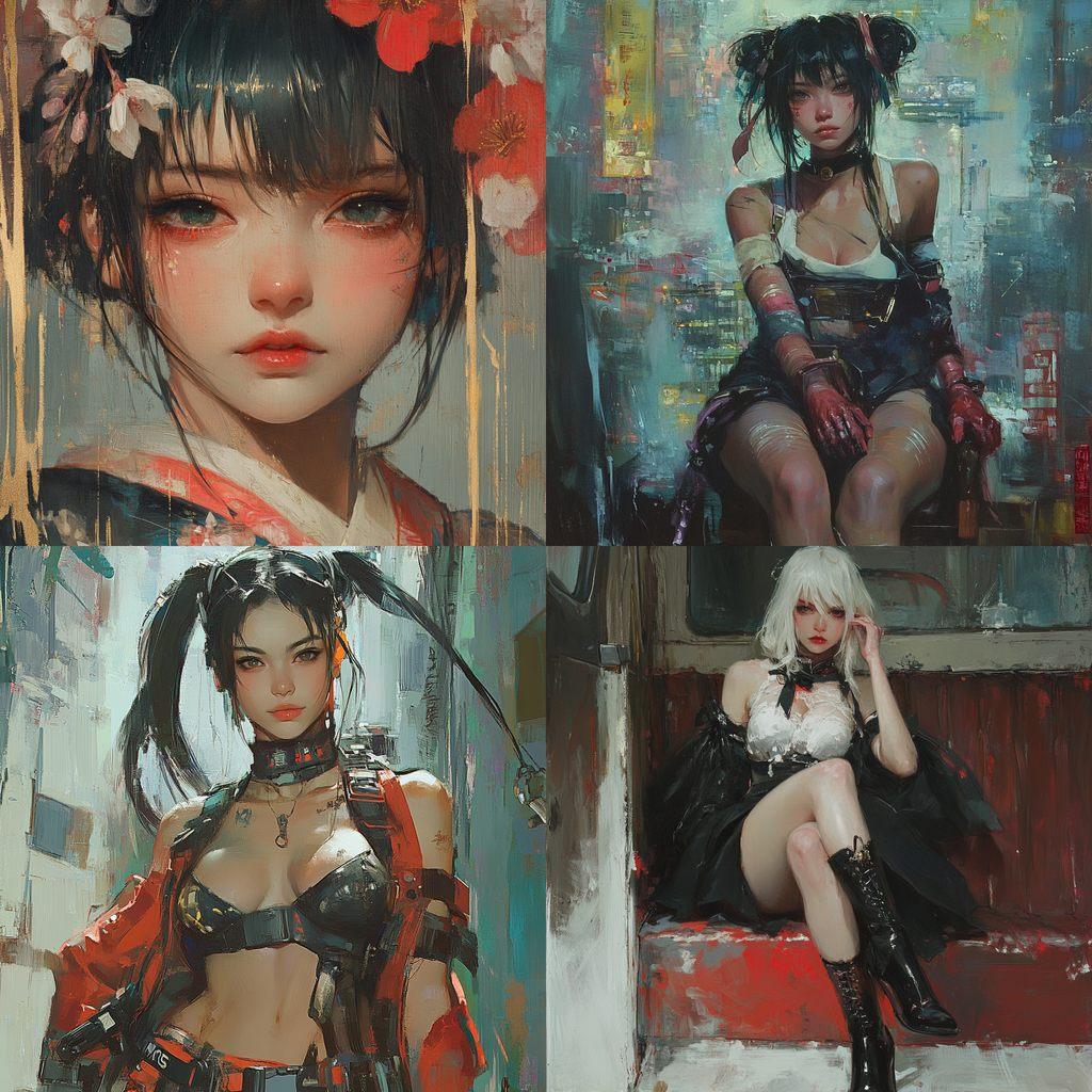 Krenz Cushart style, Midjourney V6.1, render 1 of 4