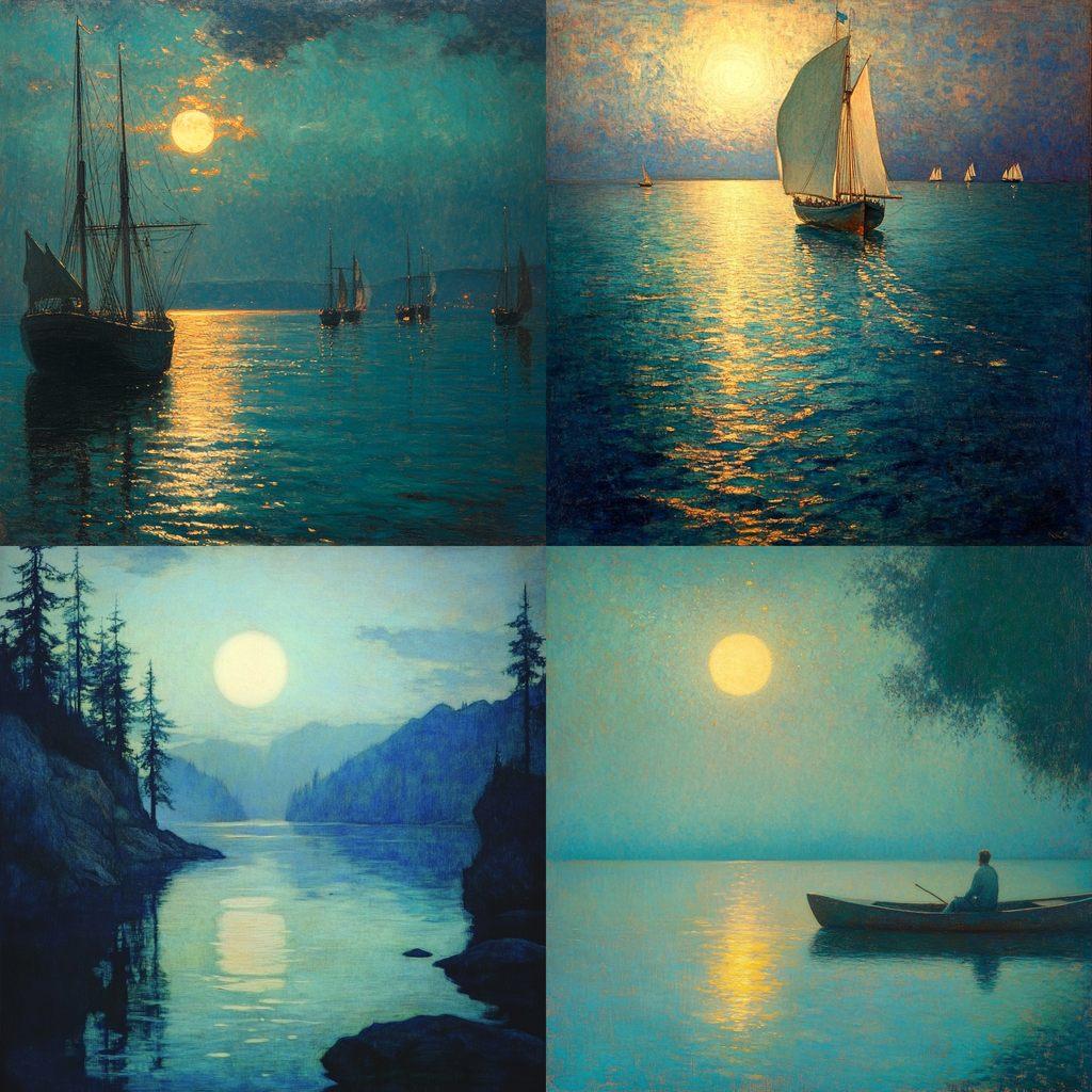 L. Birge Harrison style, Midjourney V6.1, render 1 of 4