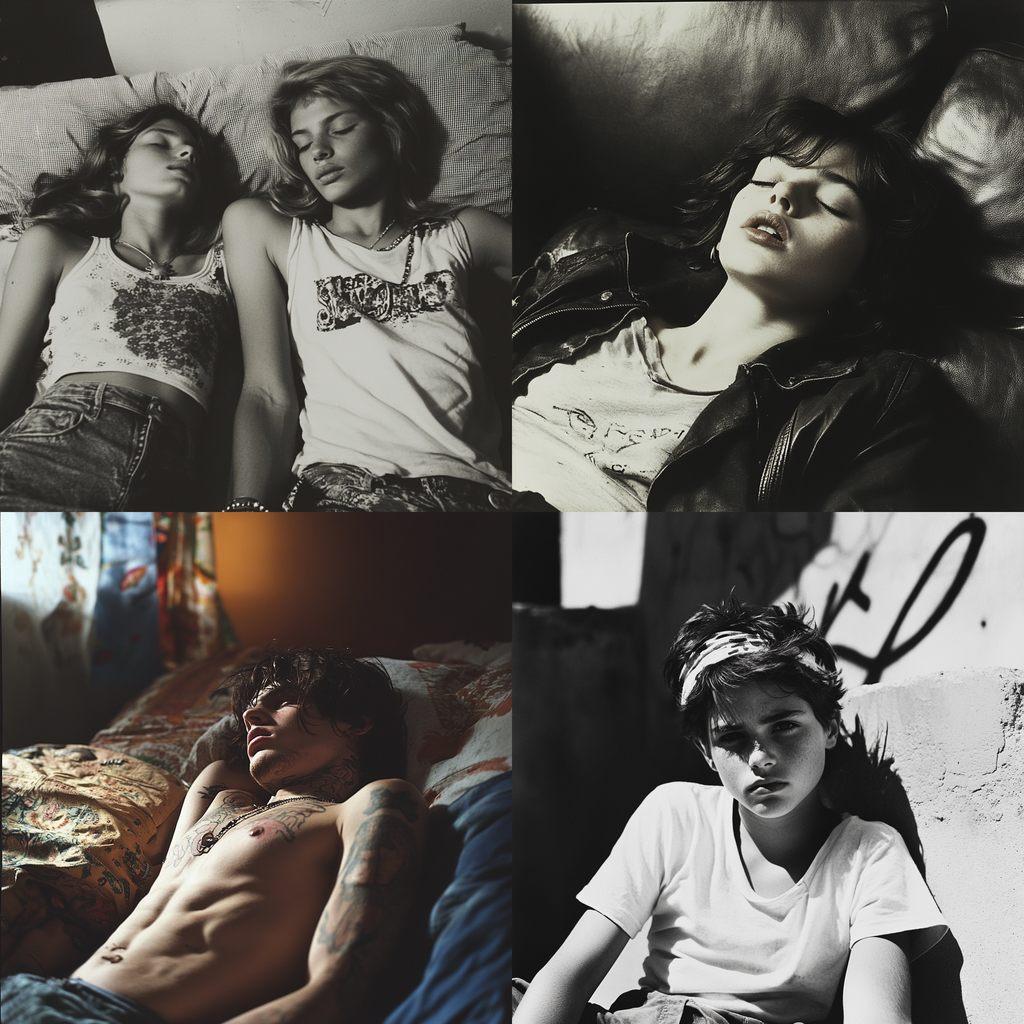 Larry Clark style, Midjourney V6.1, render 1 of 4
