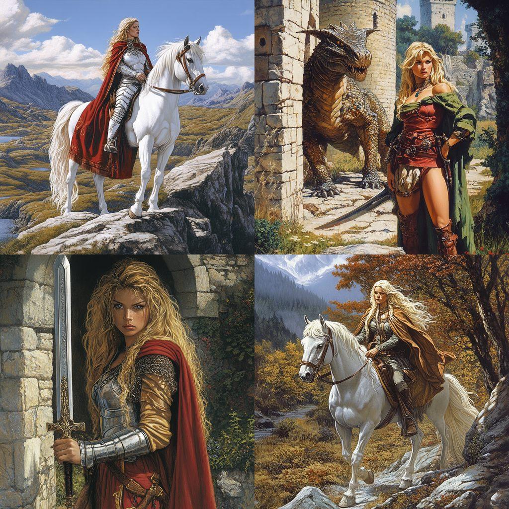 Larry Elmore style, Midjourney V6.1, render 1 of 4