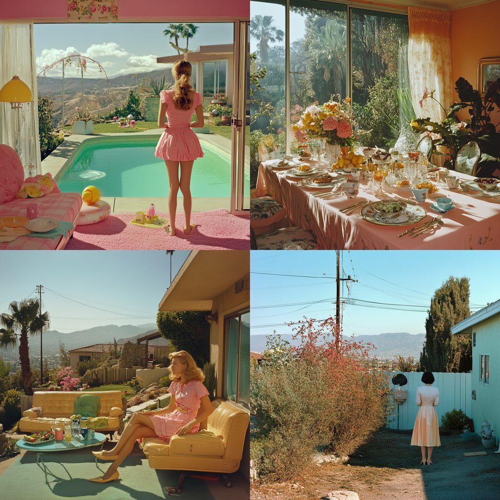 Larry Sultan style, Midjourney V6.1, render 1 of 4