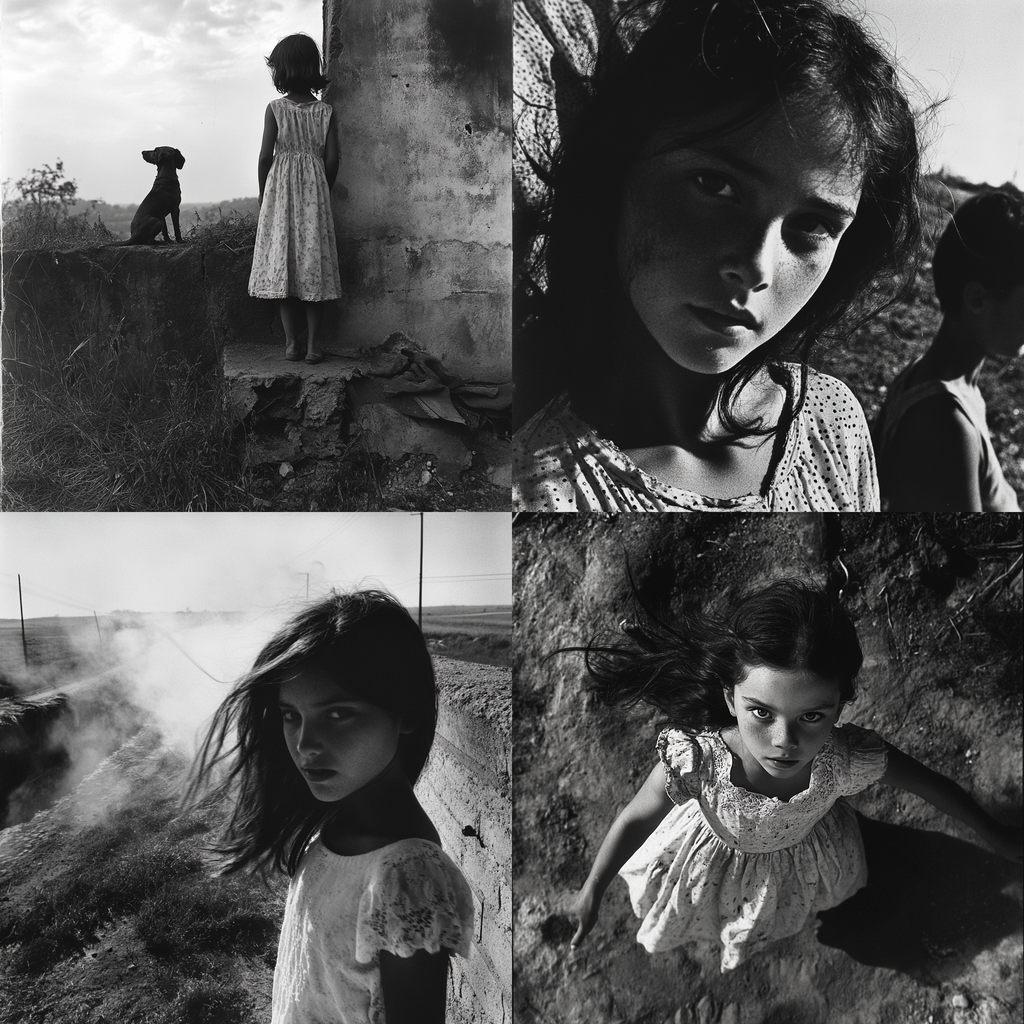 Larry Towell style, Midjourney V6.1, render 1 of 4