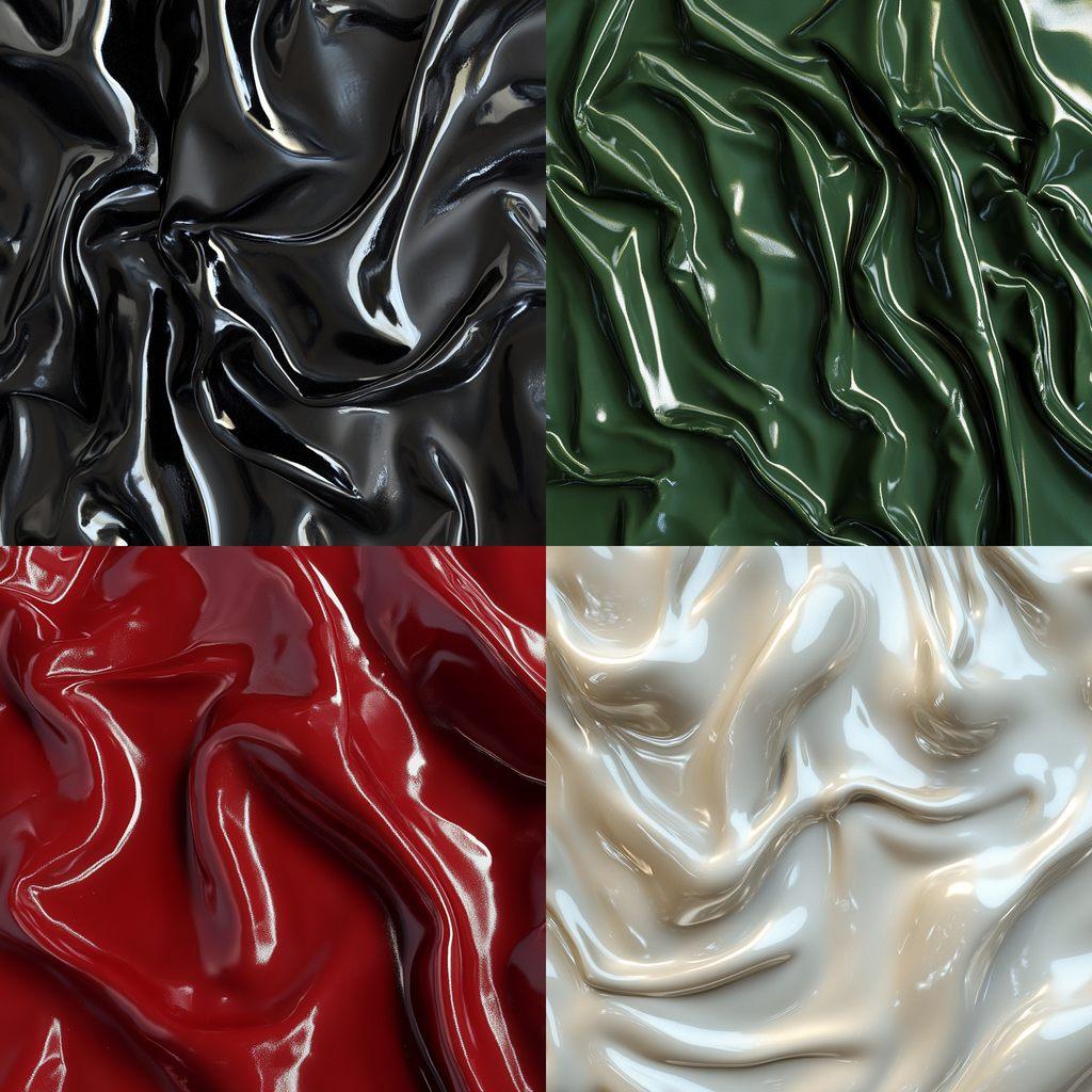 Latex texture style, Midjourney V6.1, render 1 of 4