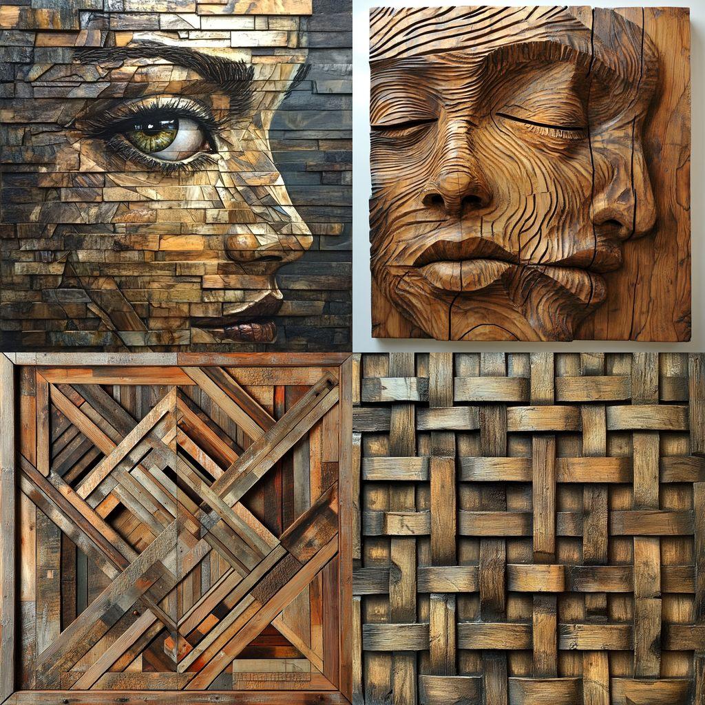 Lath art style, Midjourney V6.1, render 1 of 4