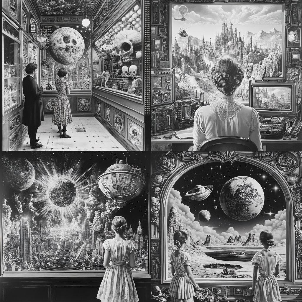 Laurie Lipton style, Midjourney V6.1, render 1 of 4