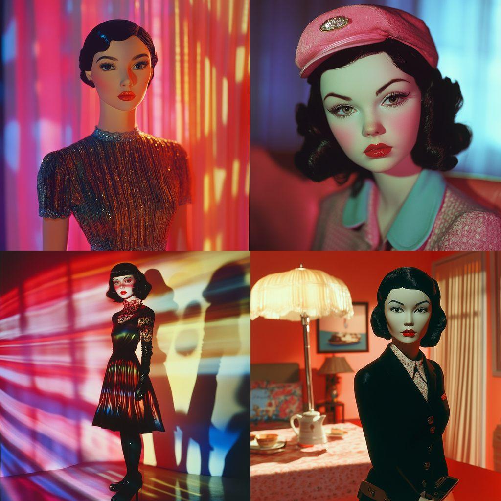 Laurie Simmons style, Midjourney V6.1, render 1 of 4