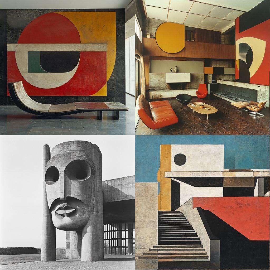Le Corbusier style, Midjourney V6.1, render 1 of 4