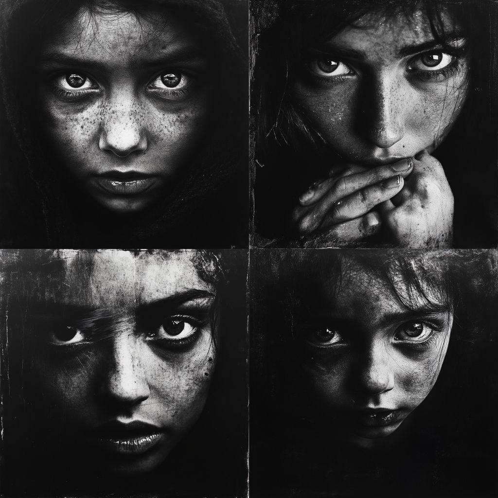 Lee Jeffries style, Midjourney V6.1, render 1 of 4