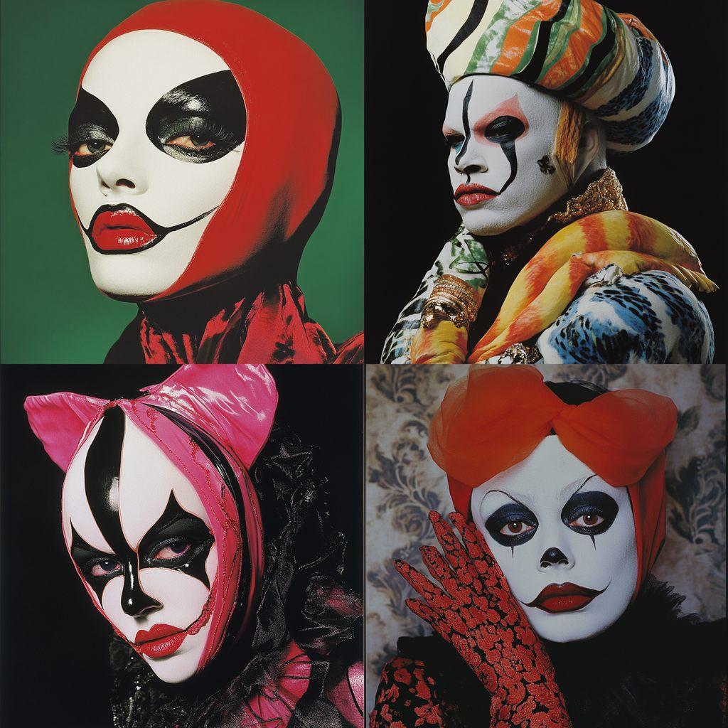 Leigh Bowery style, Midjourney V6.1, render 1 of 4