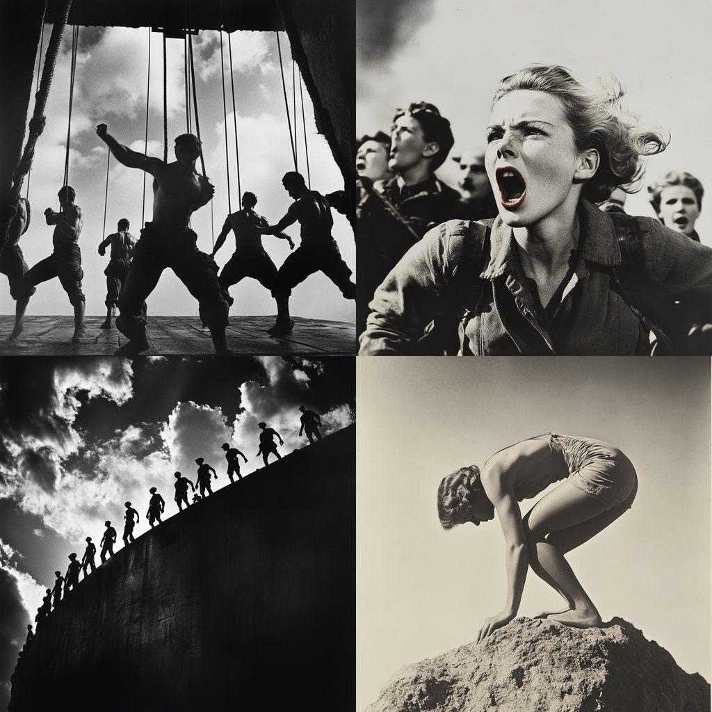 Leni Riefenstahl style, Midjourney V6.1, render 1 of 4