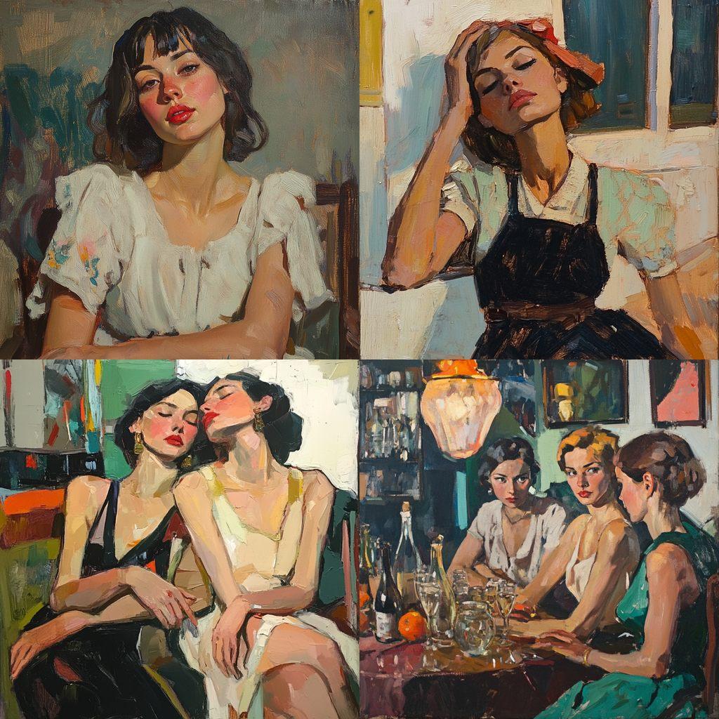 Leo Putz style, Midjourney V6.1, render 1 of 4