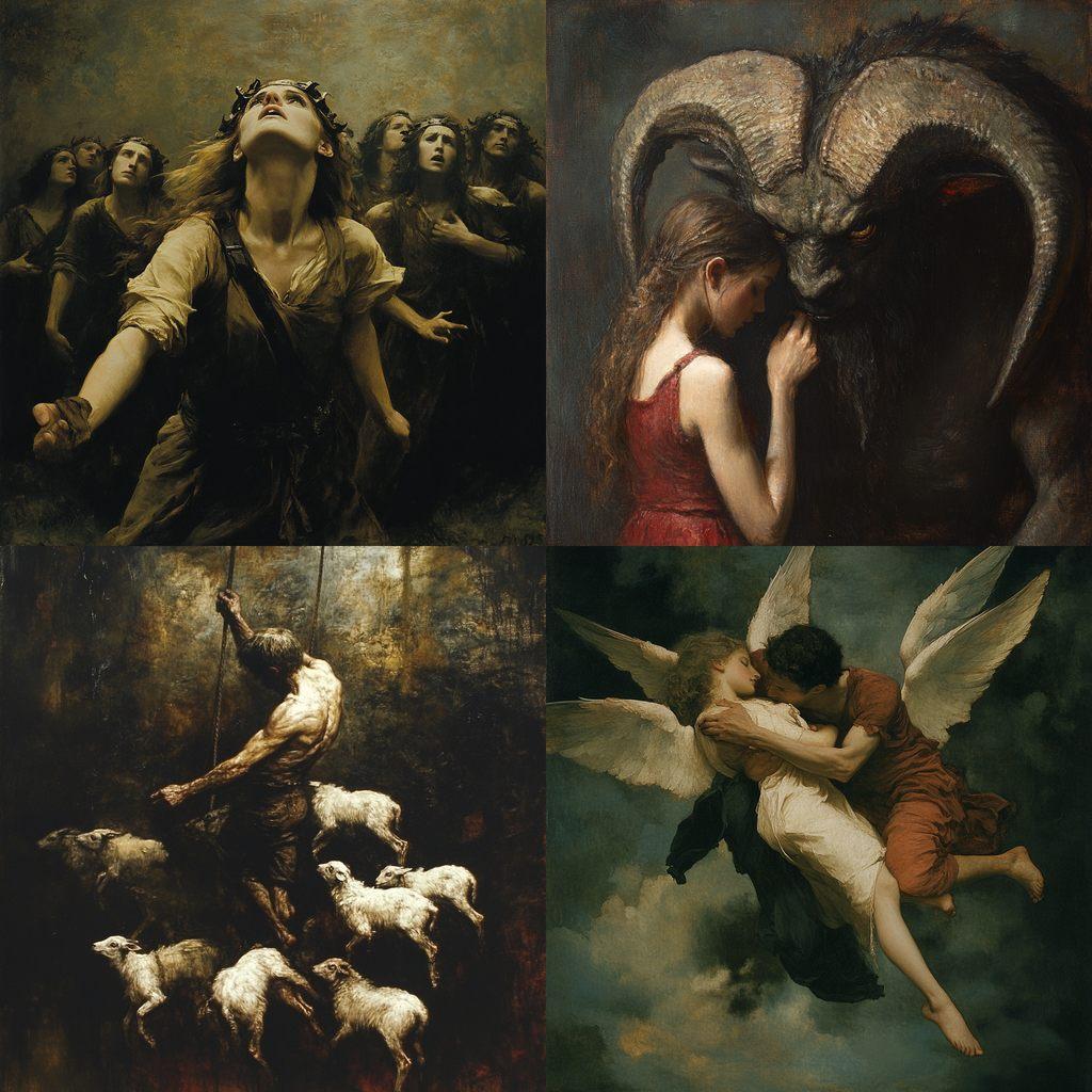 Leon Bonnat style, Midjourney V6.1, render 1 of 4