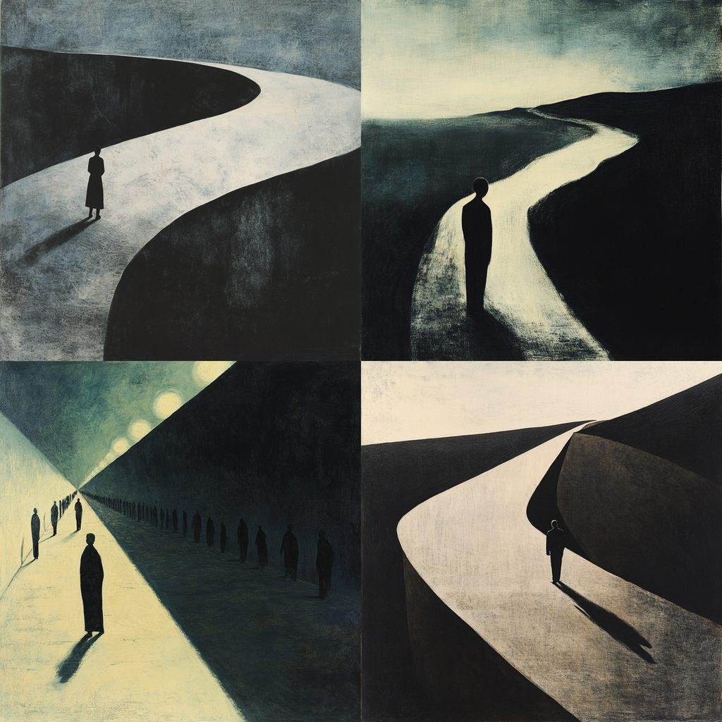 Leon Spilliaert style, Midjourney V6.1, render 1 of 4