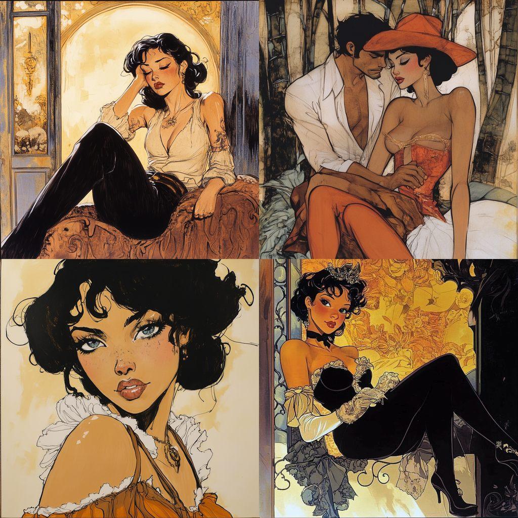 Leone Frollo style, Midjourney V6.1, render 1 of 4