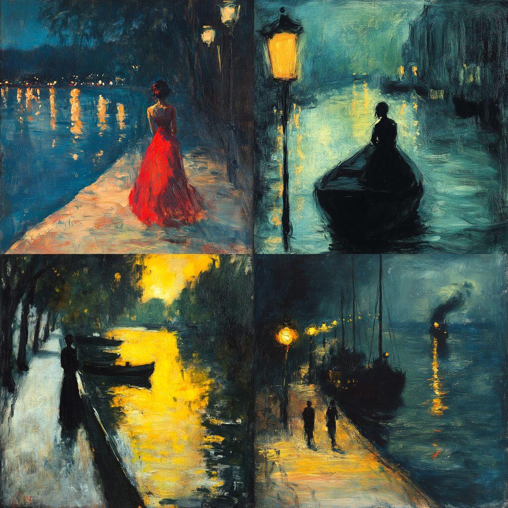 Lesser Ury style, Midjourney V6.1, render 1 of 4