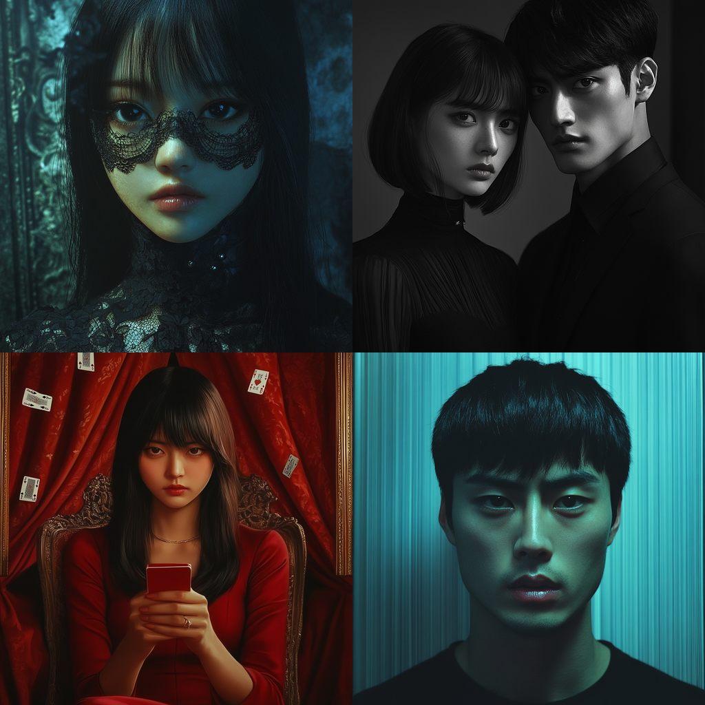 Liar Game style, Midjourney V6.1, render 1 of 4