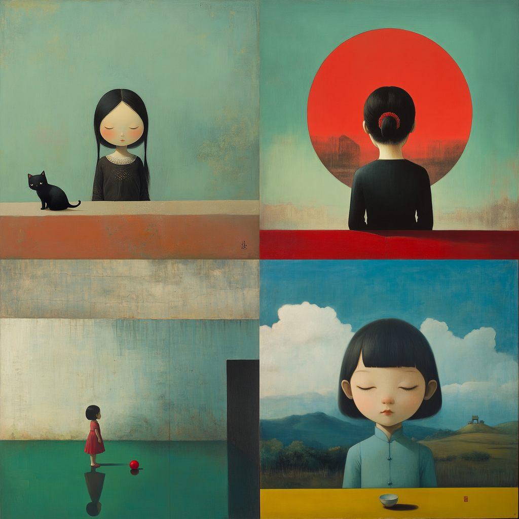 Liu Ye style, Midjourney V6.1, render 1 of 4