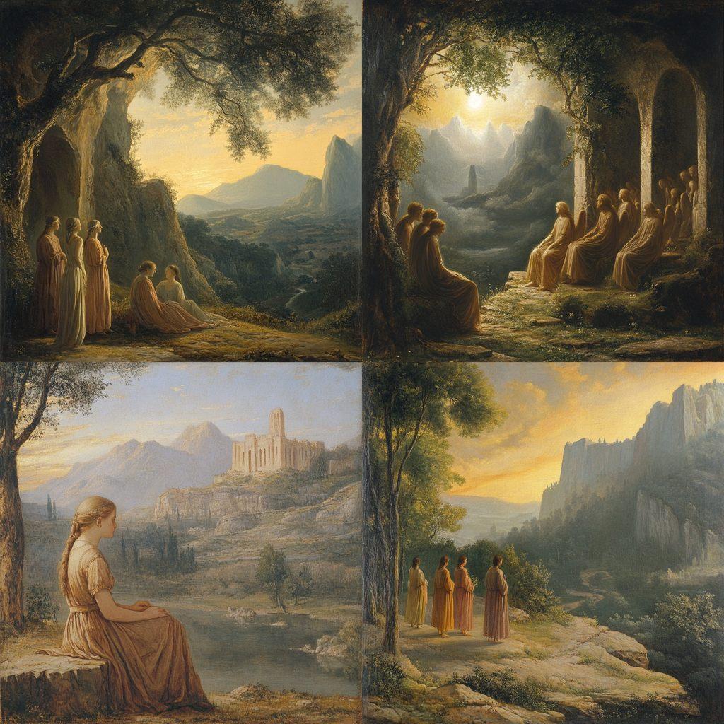 Louis Janmot style, Midjourney V6.1, render 1 of 4