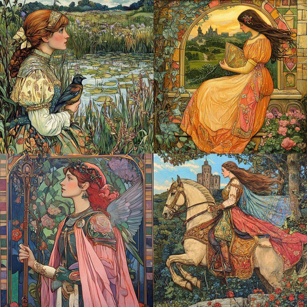 Louis Rhead style, Midjourney V6.1, render 1 of 4