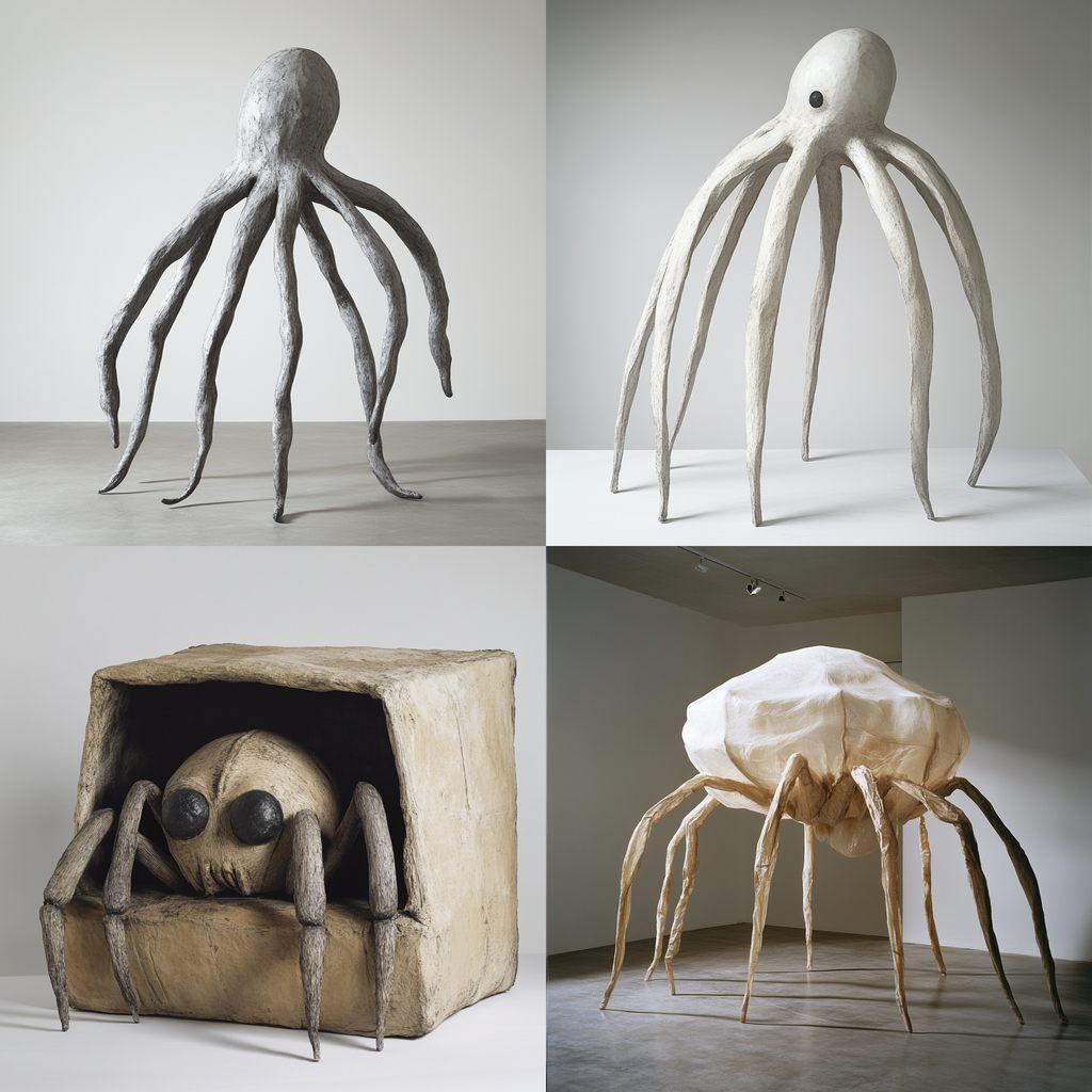 Louise Bourgeois style, Midjourney V6.1, render 1 of 4