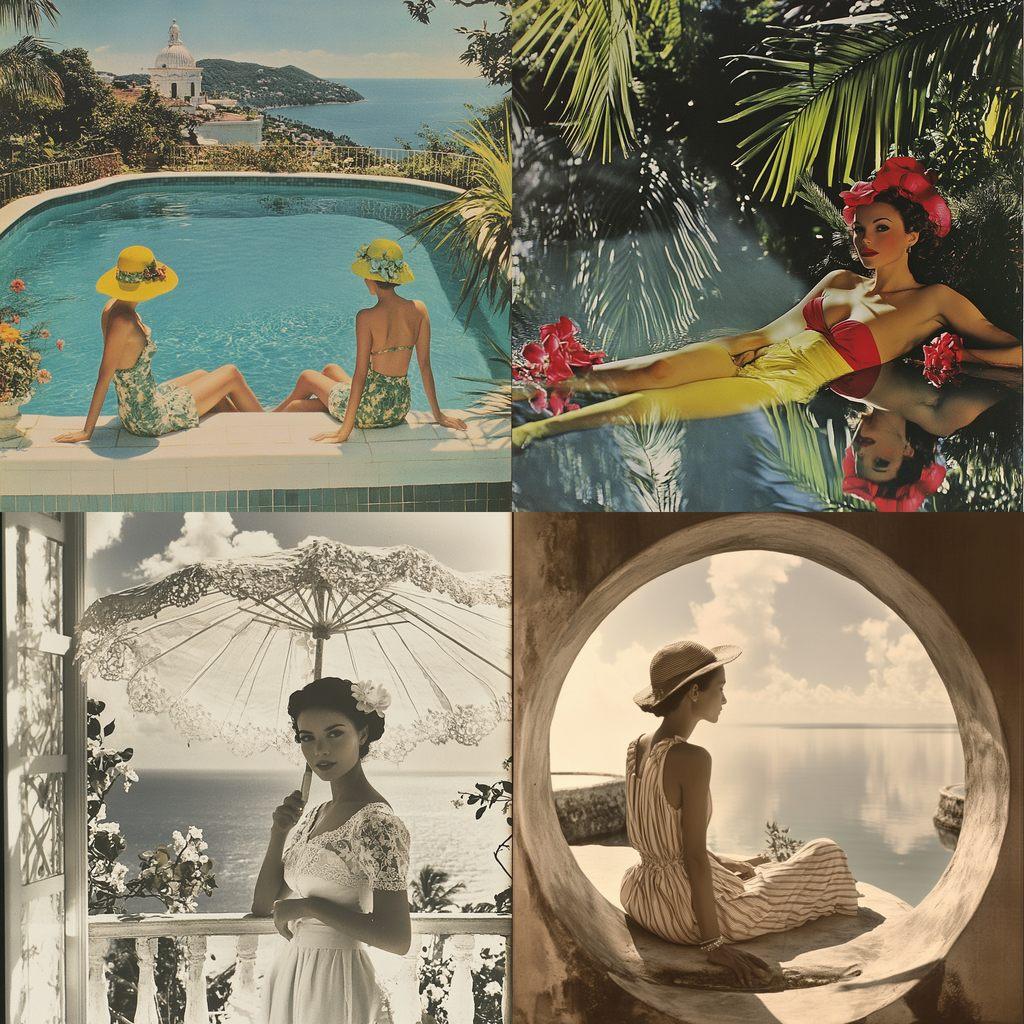 Louise Dahl-Wolfe style, Midjourney V6.1, render 1 of 4