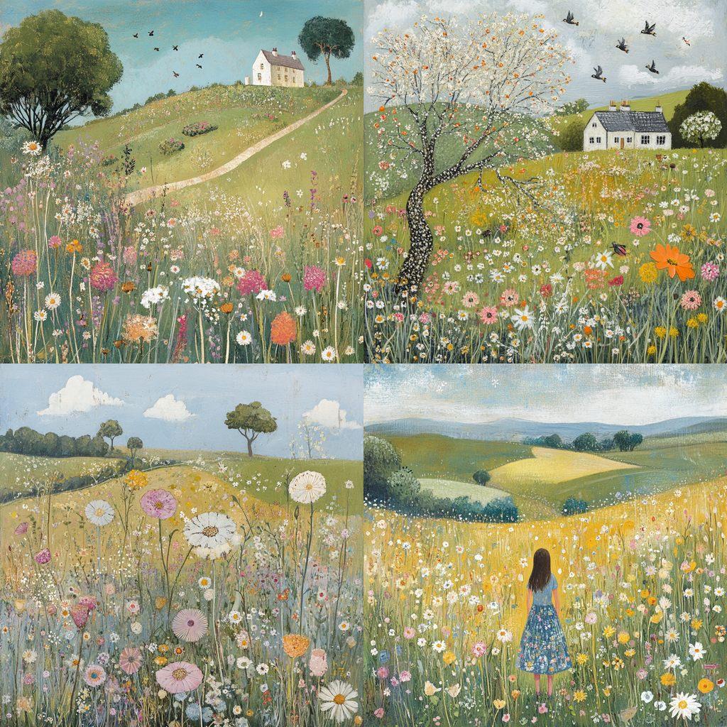 Lucy Grossmith style, Midjourney V6.1, render 1 of 4