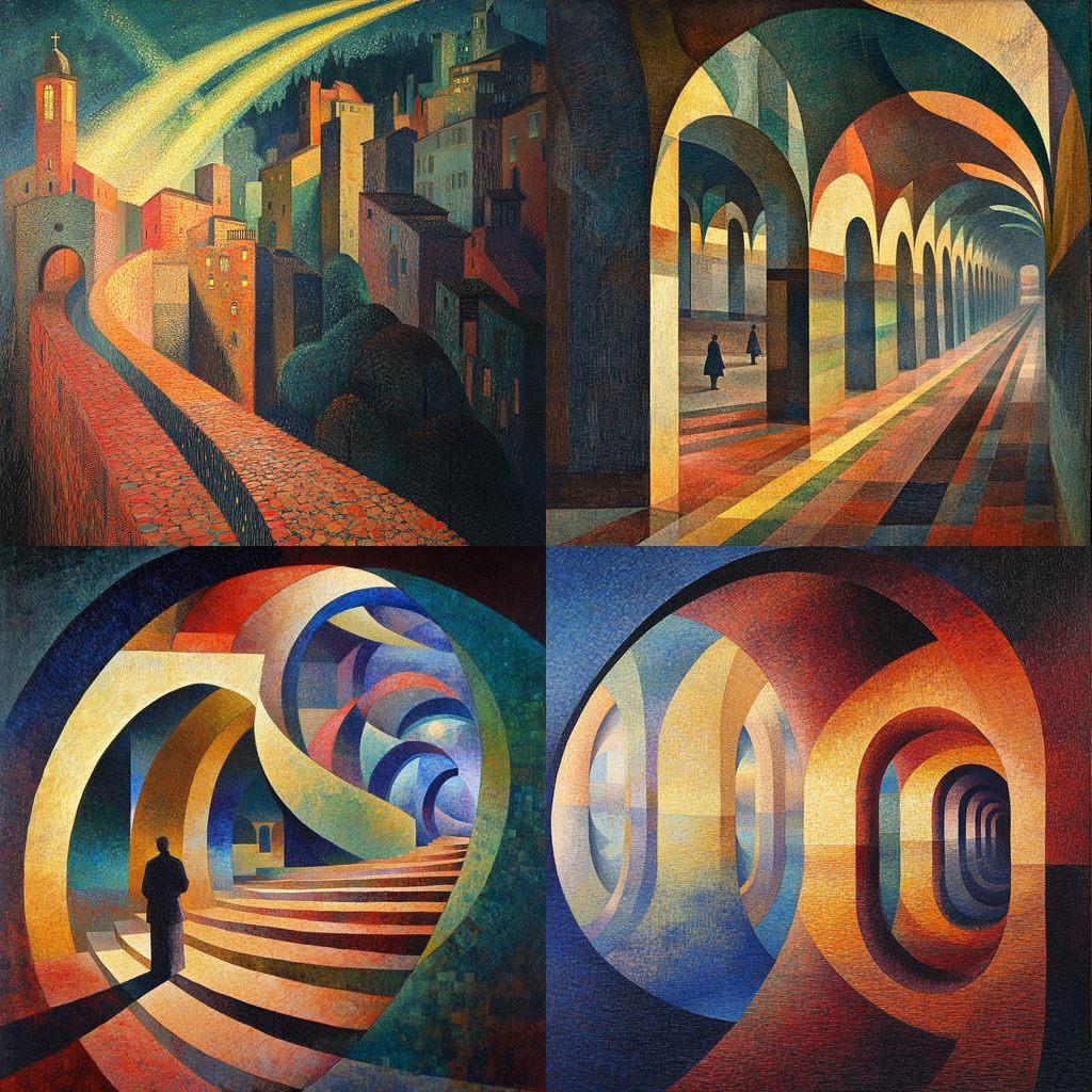 Luigi Russolo style, Midjourney V6.1, render 1 of 4