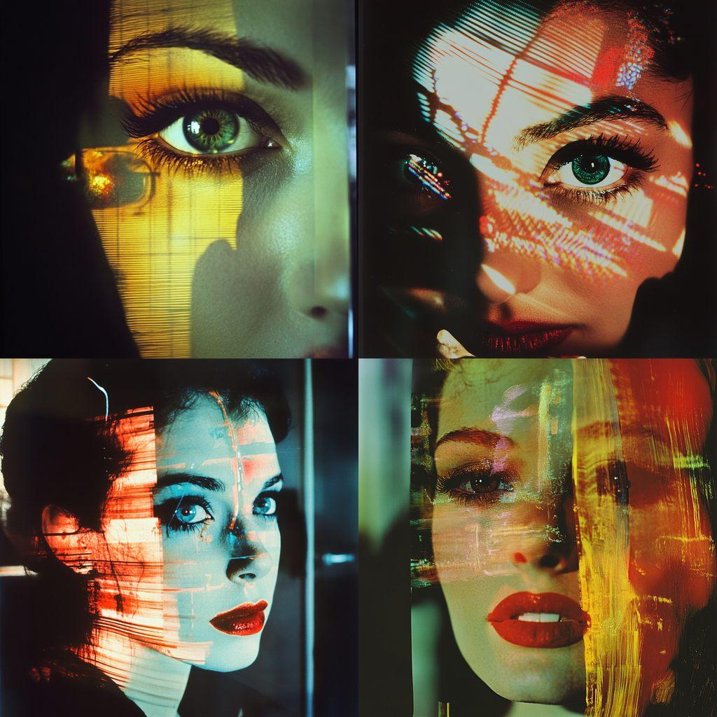 Lynn Hershman Leeson style, Midjourney V6.1, render 1 of 4