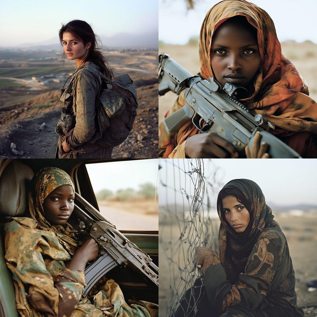 Lynsey Addario style, Midjourney V6.1, render 1 of 4
