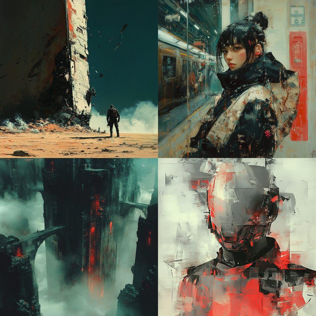 Maciej Kuciara style, Midjourney V6.1, render 1 of 4