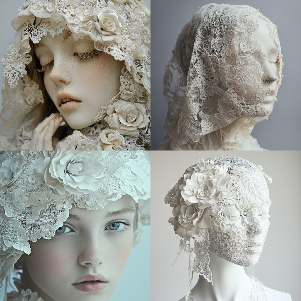 Made of lace style, Midjourney V6.1, render 1 of 4