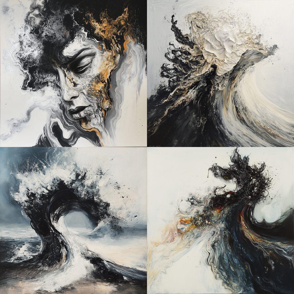 Maggi Hambling style, Midjourney V6.1, render 1 of 4
