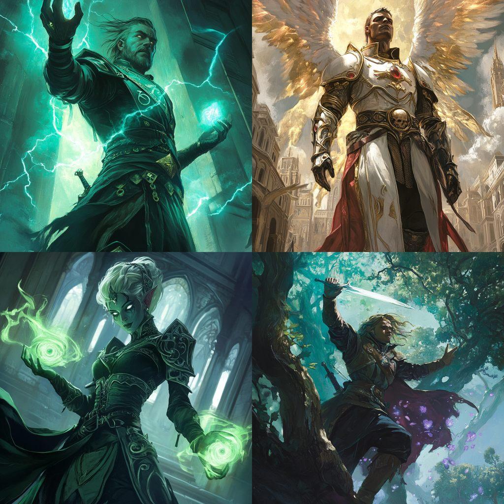 Magic: The Gathering style, Midjourney V6.1, render 1 of 4