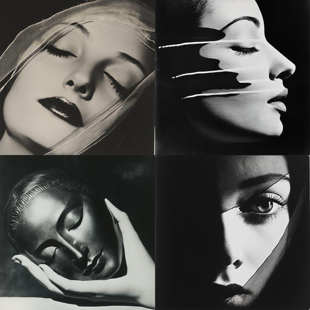 Man Ray style, Midjourney V6.1, render 1 of 4