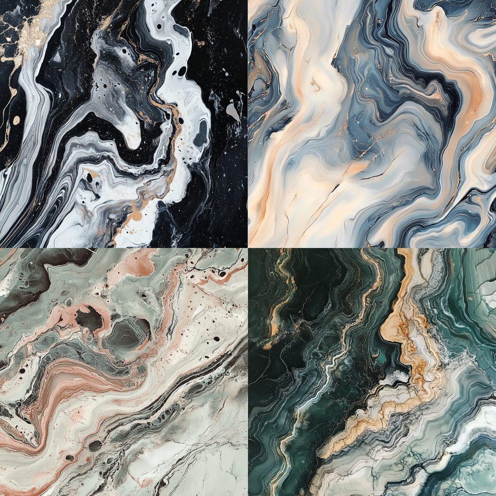 Marbled texture style, Midjourney V6.1, render 1 of 4