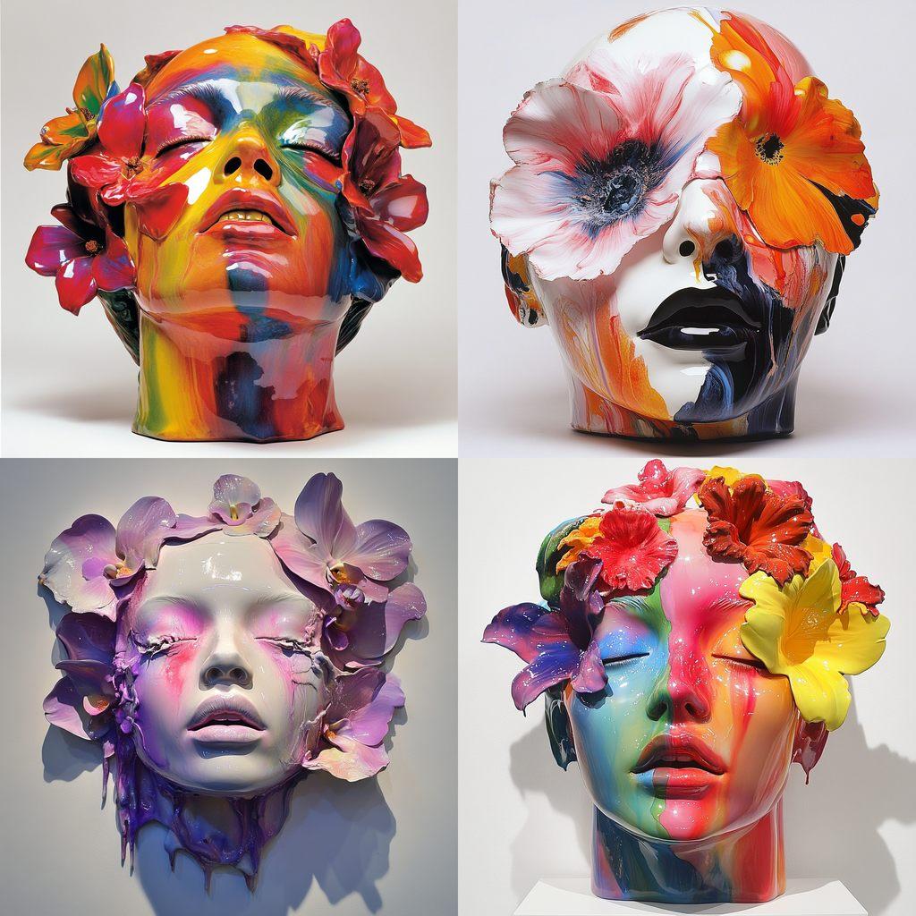 Marc Quinn style, Midjourney V6.1, render 1 of 4