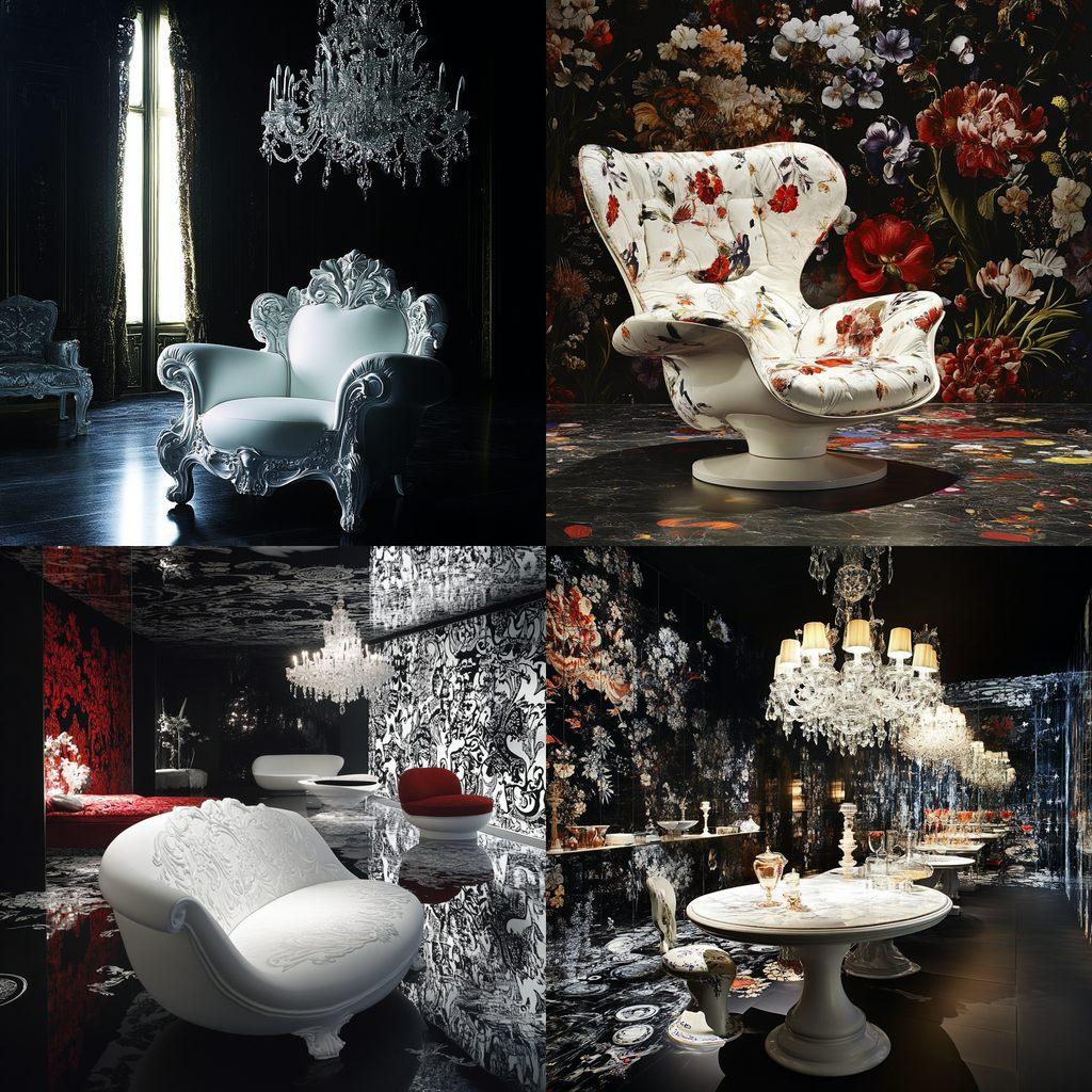 Marcel Wanders style, Midjourney V6.1, render 1 of 4